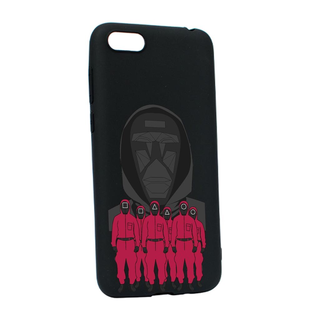 Husa Silicon Compatibila Cu Apple iPhone 6 / 6S, Squid Game - Front Man And Soldier, rezistenta la uzura, anti-alunecare, B841