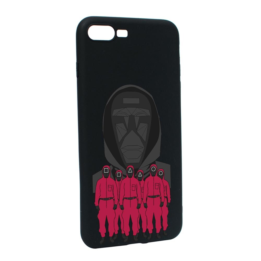 Husa Silicon Compatibila Cu Apple iPhone 7 Plus / 8 Plus, Squid Game - Front Man And Soldier, rezistenta la uzura, anti-alunecare, B841