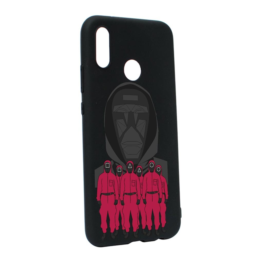 Husa Silicon Compatibila Cu Huawei P20 Lite, Squid Game - Front Man And Soldier, rezistenta la uzura, anti-alunecare, B841