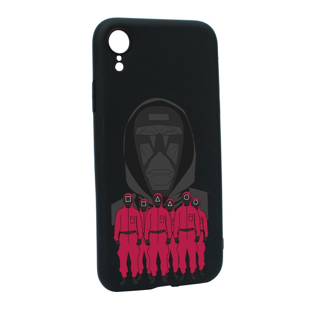 Husa Silicon Compatibila Cu Apple iPhone XR, Squid Game - Front Man And Soldier, rezistenta la uzura, anti-alunecare, B841