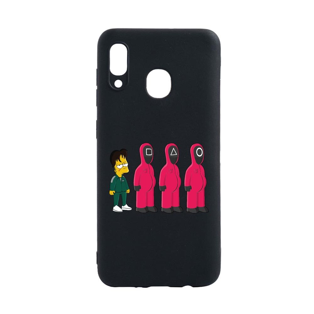 Husa Silicon Compatibila Cu Samsung Galaxy A20, Squid Game - Simpson, rezistenta la uzura, anti-alunecare, B842