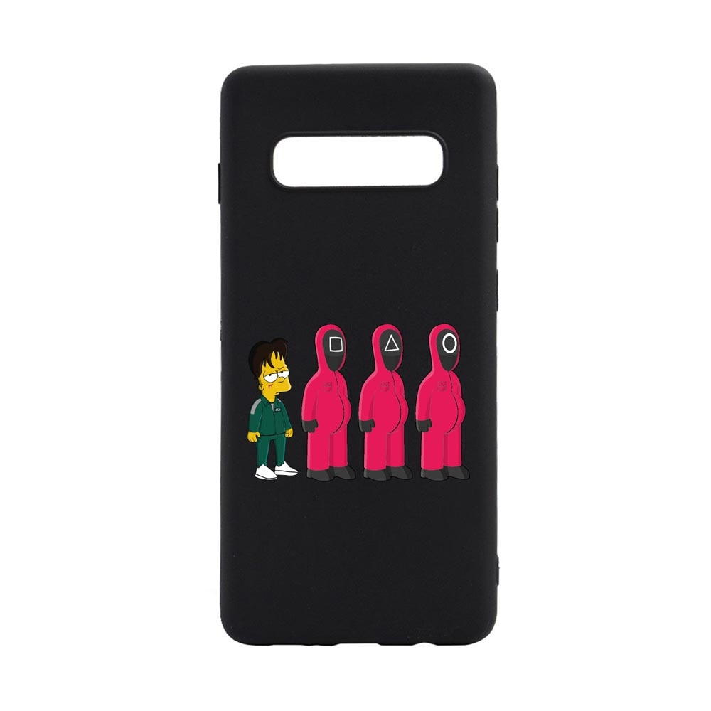 Husa Silicon Compatibila Cu Samsung Galaxy S10, Squid Game - Simpson, rezistenta la uzura, anti-alunecare, B842