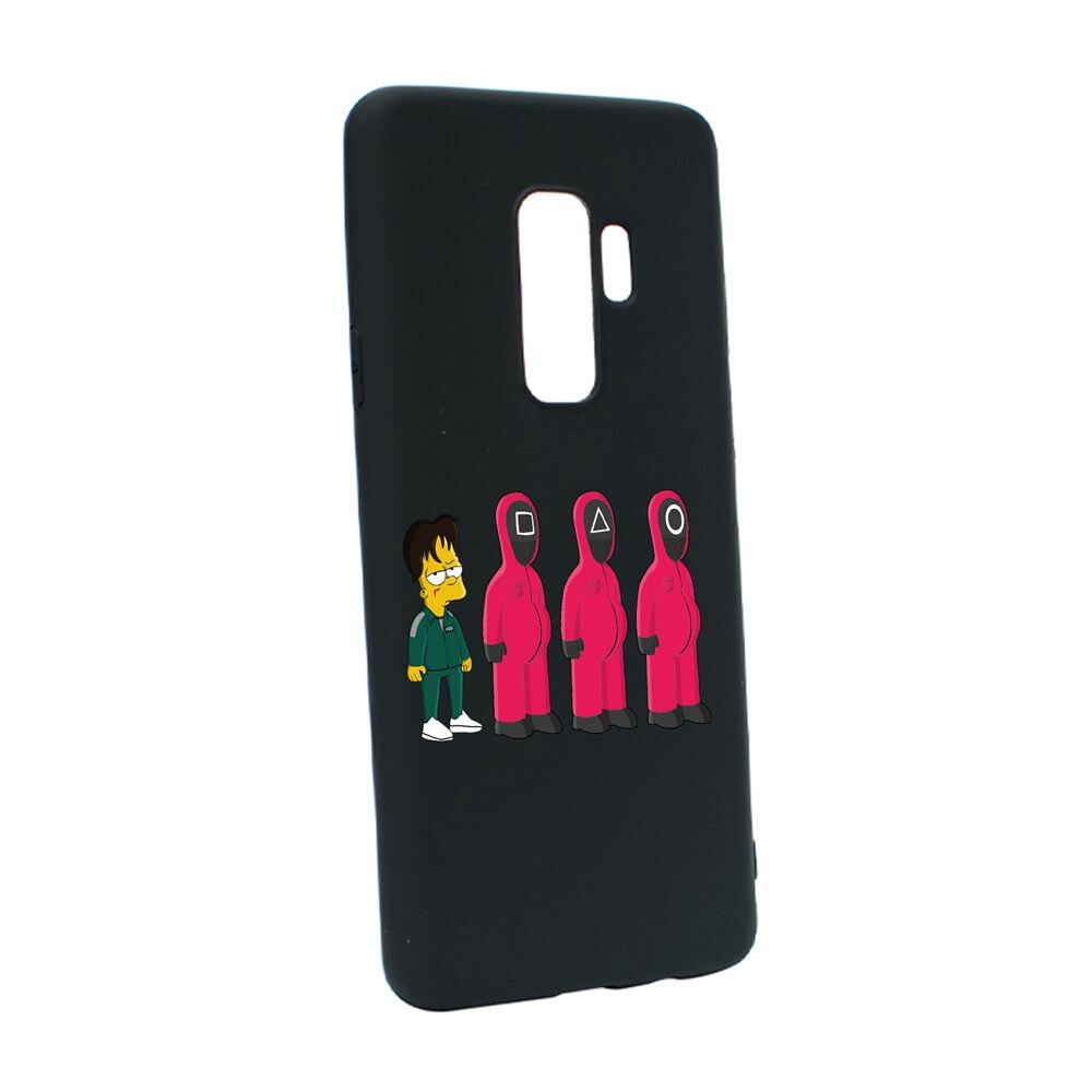 Husa Silicon Compatibila Cu Samsung Galaxy S9 Plus, Squid Game - Simpson, rezistenta la uzura, anti-alunecare, B842