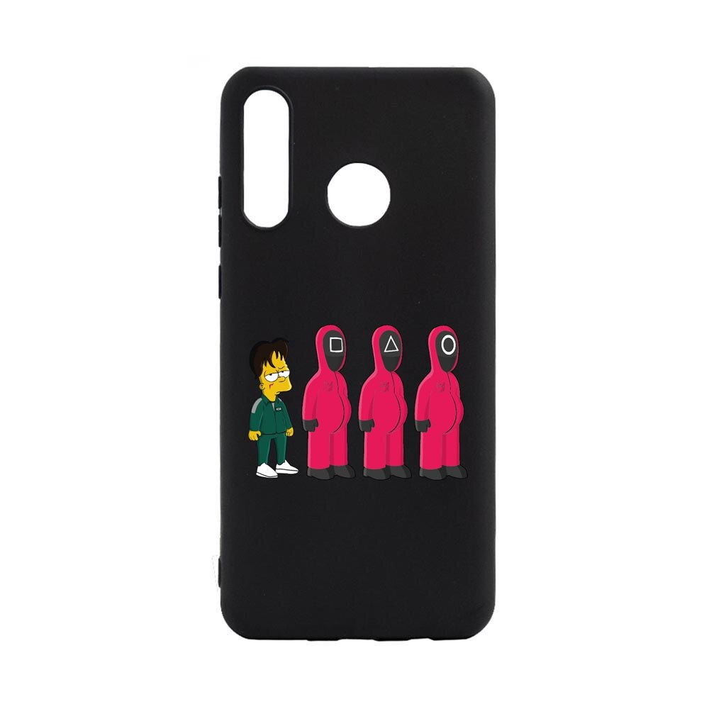 Husa Silicon Compatibila Cu Huawei P30 Lite, Squid Game - Simpson, rezistenta la uzura, anti-alunecare, B842