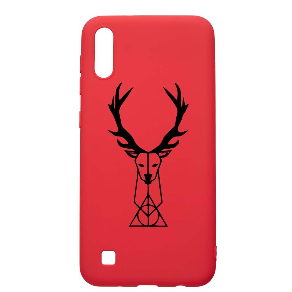 Husa Silicon Compatibila Cu Samsung Galaxy M10, Harry Potter Patronus Deer, rezistenta la uzura, anti-alunecare, Red, R856