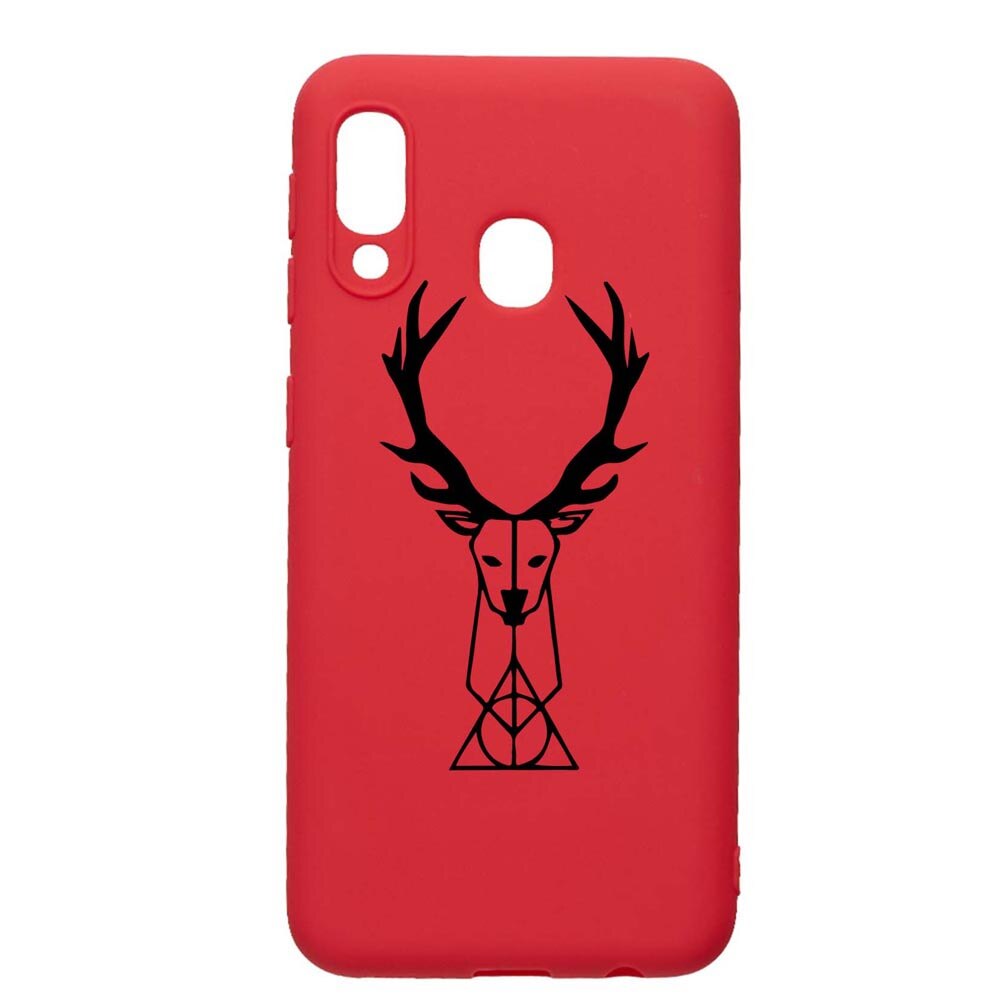 Husa Silicon Compatibila Cu Samsung Galaxy A20e, Harry Potter Patronus Deer, rezistenta la uzura, anti-alunecare, Red, R856