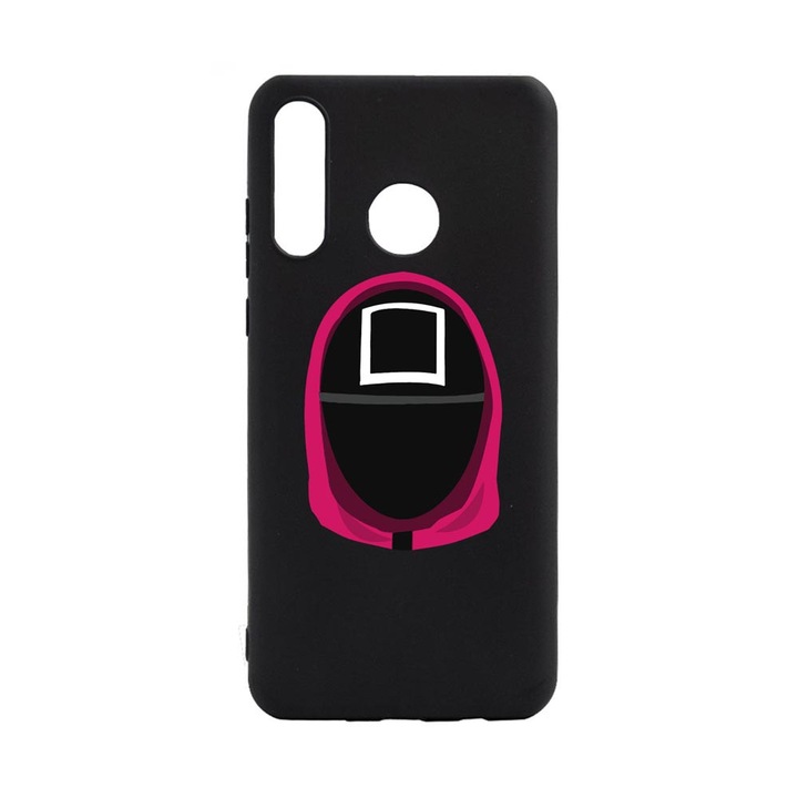 Husa Silicon Compatibila Cu Huawei P30 Lite, Squid Game - Soldier Square, rezistenta la uzura, anti-alunecare, B848