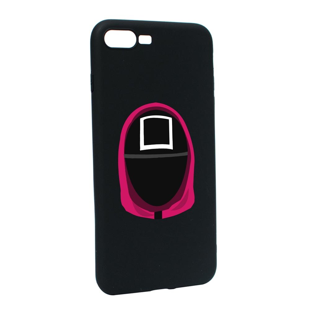 Husa Silicon Compatibila Cu Apple iPhone 7 Plus / 8 Plus, Squid Game - Soldier Square, rezistenta la uzura, anti-alunecare, B848
