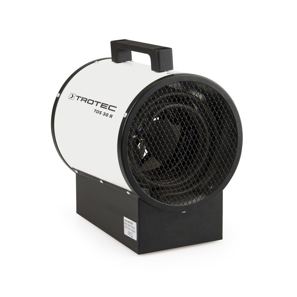 Aeroterma electrica TDS 30 R, Putere incalzire : 5 kW (max. 4.300 kcal), Debit aer: 580 m³/h, Termostat integrat, Protectie la supraincalzire, Consum curent 7.22 A