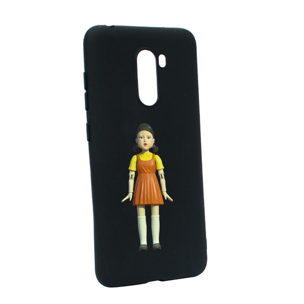 Husa Silicon Compatibila Cu Xiaomi PocoPhone F1, Squid Game - Doll Girl, rezistenta la uzura, anti-alunecare, B851