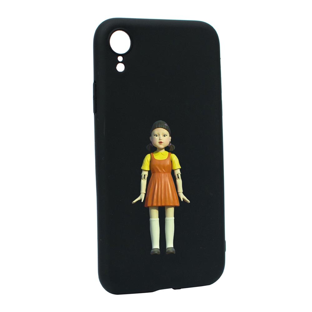 Husa Silicon Compatibila Cu Apple iPhone XR, Squid Game - Doll Girl, rezistenta la uzura, anti-alunecare, B851