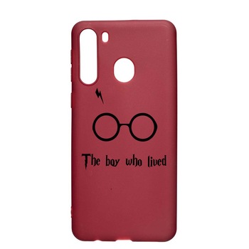 Husa Silicon Compatibila cu Samsung Galaxy A21, The Boy Who Lived, rezistenta la uzura, anti-alunecare, Pomegranate, PG858 Husa Silicon Compatibila cu Samsung Galaxy A21, The Boy Who Lived, rezistenta la uzura, anti-alunecare, Pomegranate, PG858