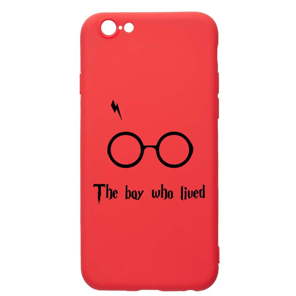 Husa Silicon Compatibila Cu Apple iPhone SE 2 / iPhone 8 / iPhone 7, The Boy Who Lived, rezistenta la uzura, anti-alunecare, Red, R858