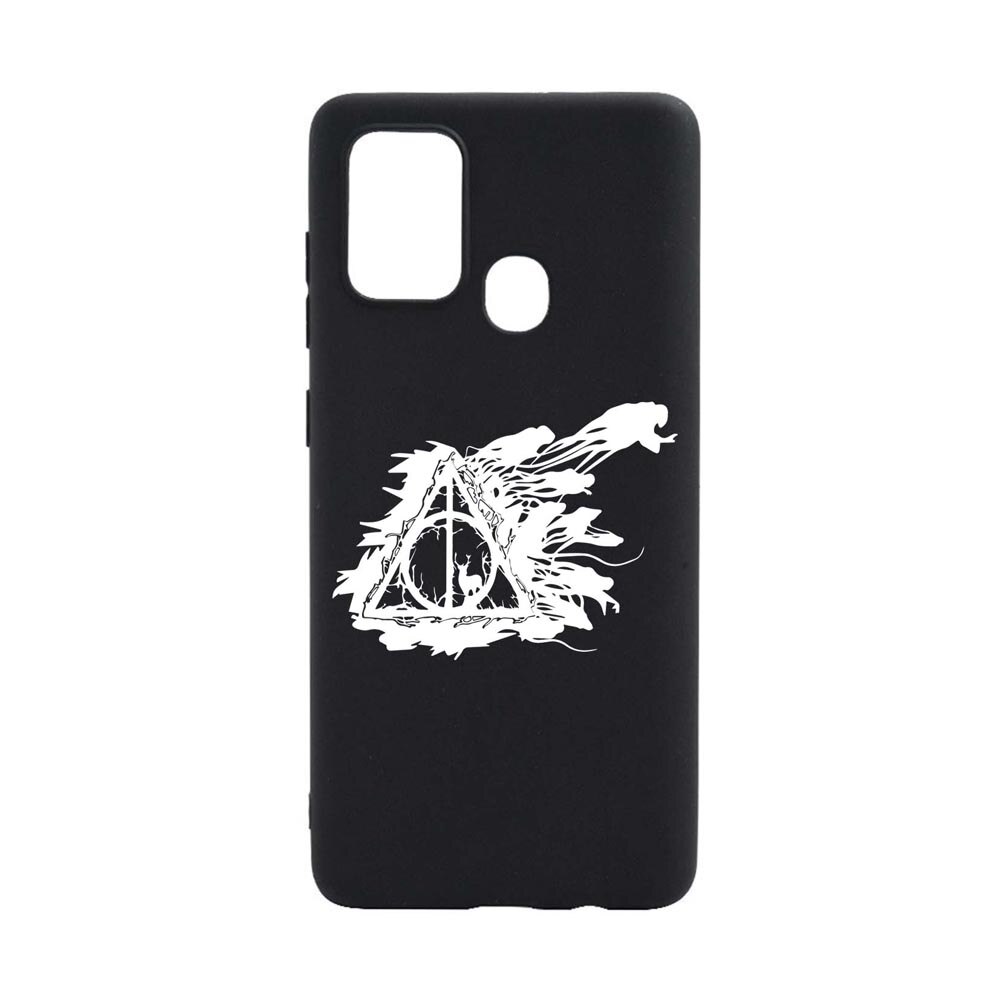 Husa Silicon Compatibila Cu Samsung Galaxy A21s, Deathly Hallows Harry Potter, rezistenta la uzura, anti-alunecare, B854