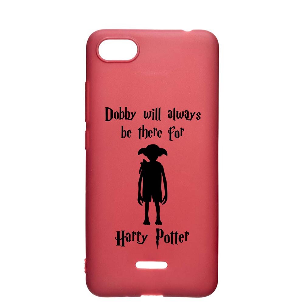 Husa Silicon Compatibila cu Apple iPhone SE 2 / iPhone 7 / iPhone 8, Dobby Will Always Be There, rezistenta la uzura, anti-alunecare, Pomegranate, PG859