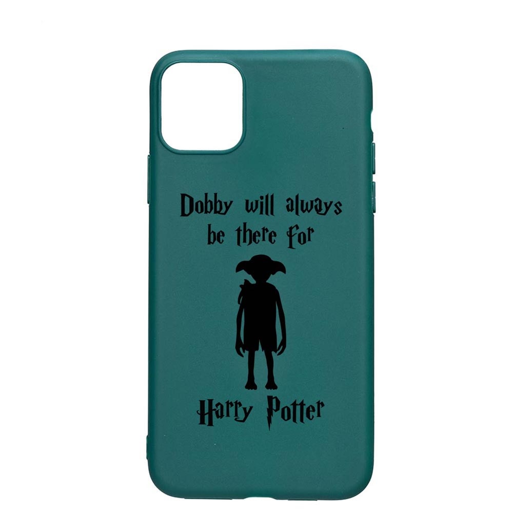 Husa Silicon Compatibila cu Samsung Galaxy Note 10 Lite / Galaxy A81, Dobby Will Always Be There, rezistenta la uzura, anti-alunecare, ForestGreen, FG859