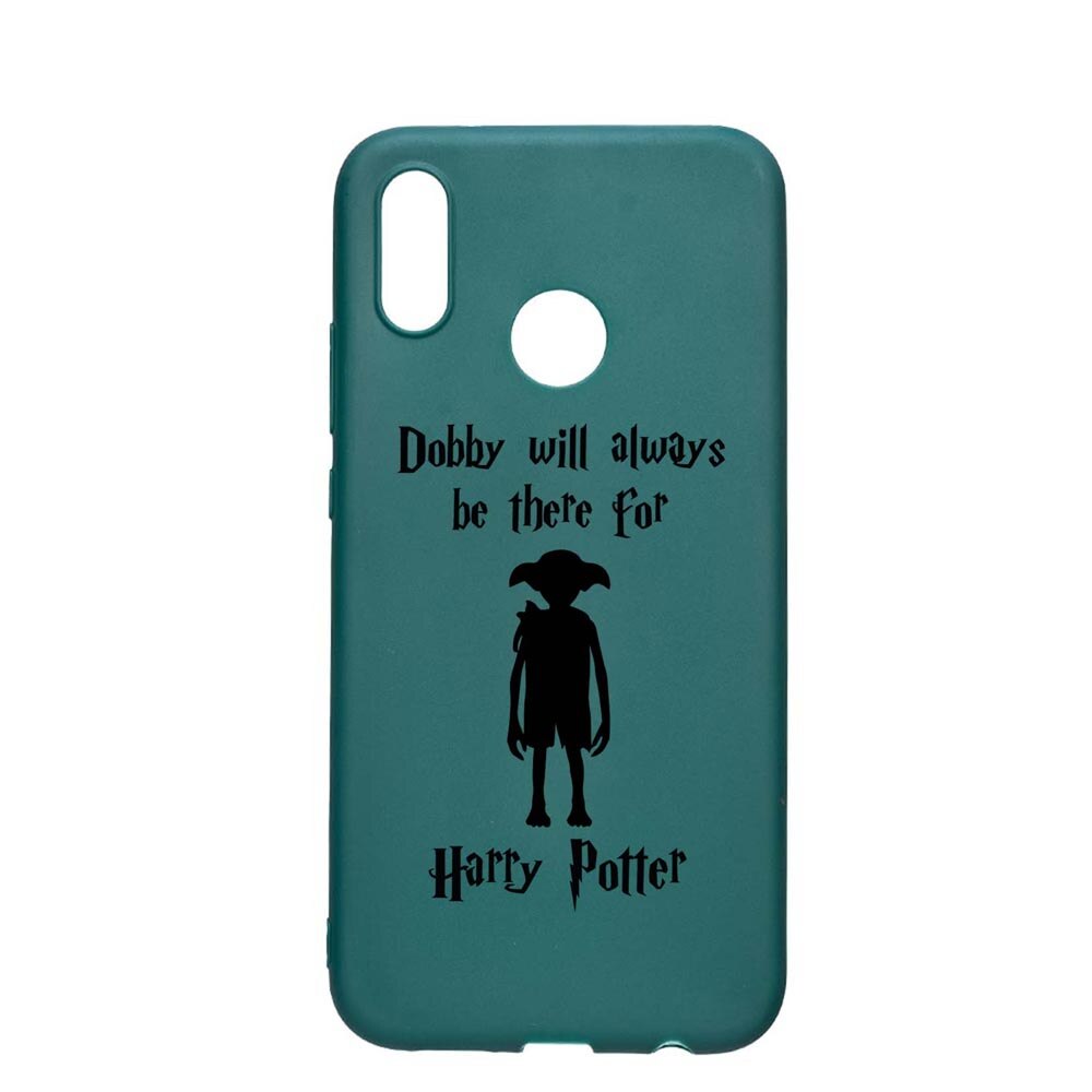 Husa Silicon Compatibila cu Samsung Galaxy A50, Dobby Will Always Be There, rezistenta la uzura, anti-alunecare, ForestGreen, FG859