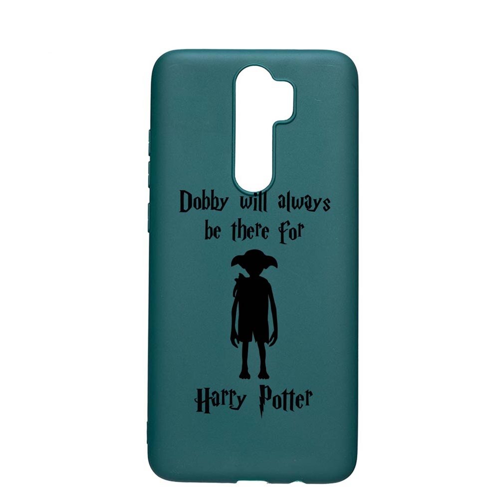 Husa Silicon Compatibila cu Xiaomi Redmi Note 8 Pro, Dobby Will Always Be There, rezistenta la uzura, anti-alunecare, ForestGreen, FG859