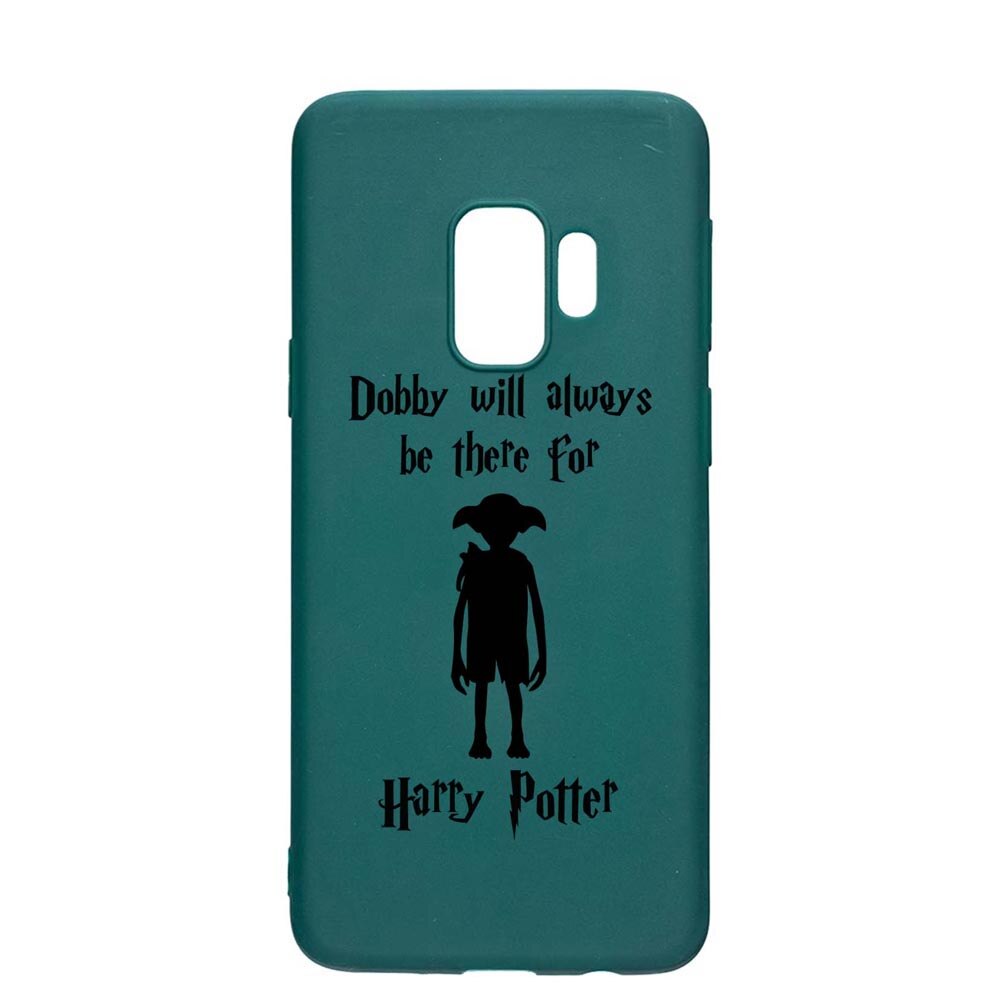 Husa Silicon Compatibila cu Samsung Galaxy S9, Dobby Will Always Be There, rezistenta la uzura, anti-alunecare, ForestGreen, FG859