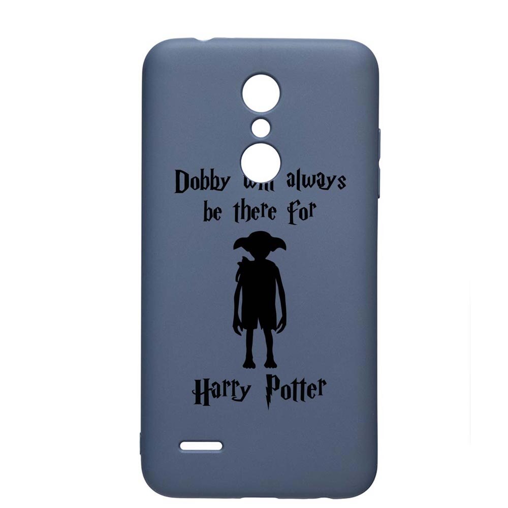 Husa Silicon Compatibila Cu LG K11 / K11 Plus / K10 2018, Dobby Will Always Be There, rezistenta la uzura, anti-alunecare, AlaskanBlue, AB859