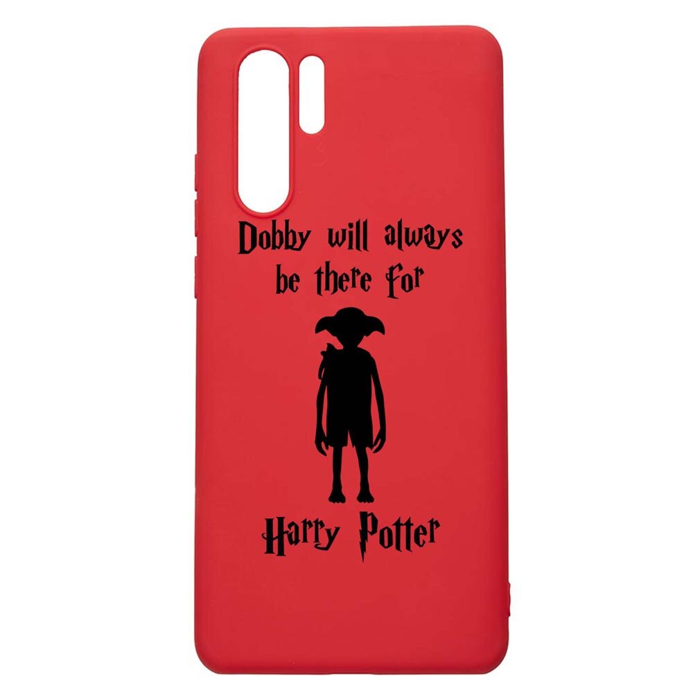 Husa Silicon Compatibila Cu Huawei P30 Pro, Dobby Will Always Be There, rezistenta la uzura, anti-alunecare, Red, R859