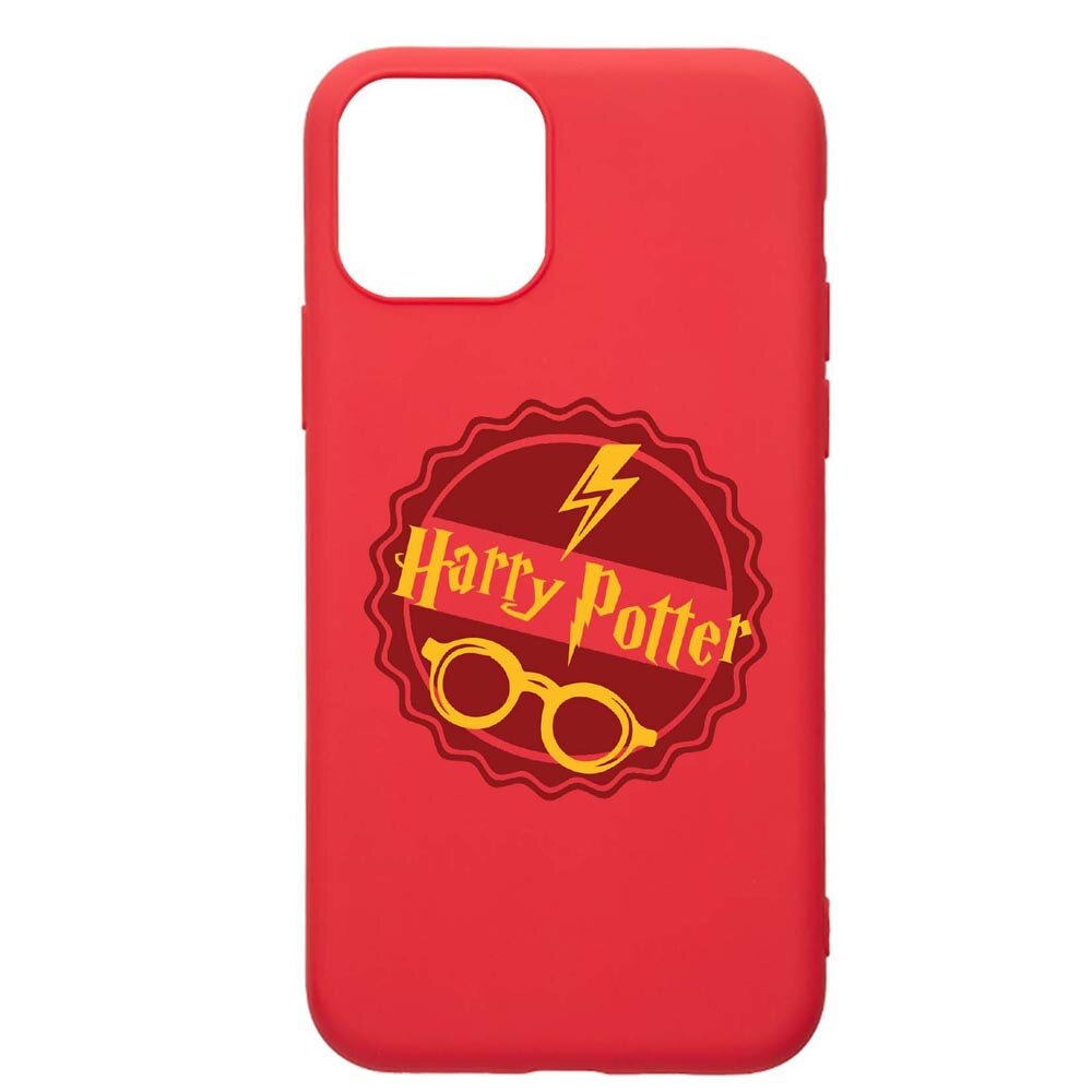 Husa Silicon Compatibila Cu Apple iPhone 12 Max, Thunder And Eyeglasses, rezistenta la uzura, anti-alunecare, Red, R864