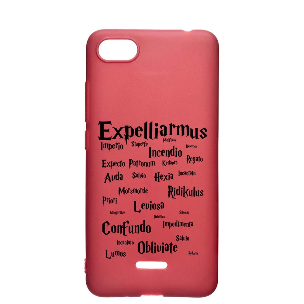 Husa Silicon Compatibila cu Apple iPhone SE 2 / iPhone 7 / iPhone 8, Harry Potter Spells, rezistenta la uzura, anti-alunecare, Pomegranate, PG865
