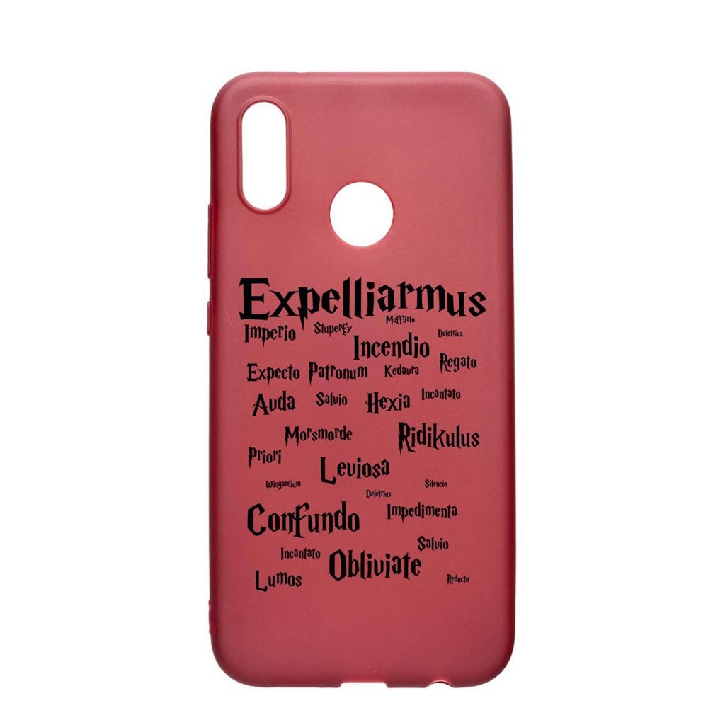 Husa Silicon Compatibila cu Huawei P20 Lite, Harry Potter Spells, rezistenta la uzura, anti-alunecare, Pomegranate, PG865