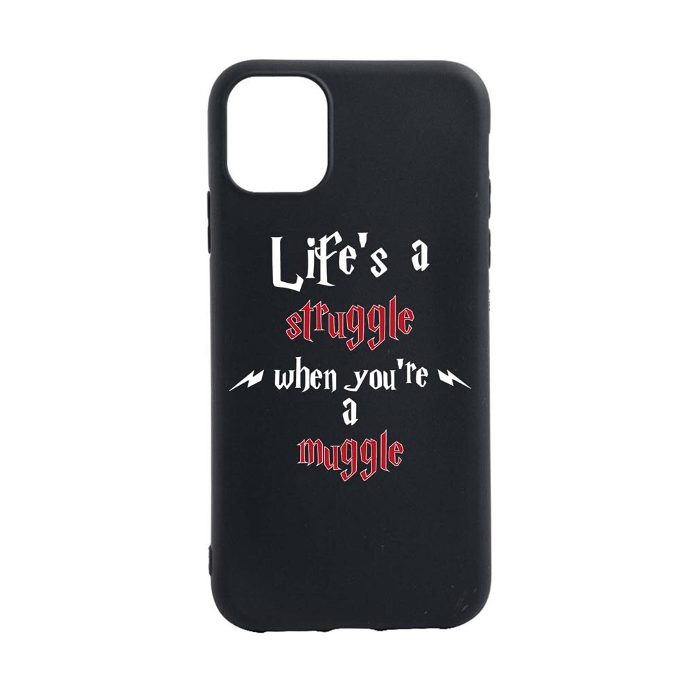 Husa Silicon Compatibila Cu Apple iPhone 13, Life Is A Struggle, rezistenta la uzura, anti-alunecare, B857