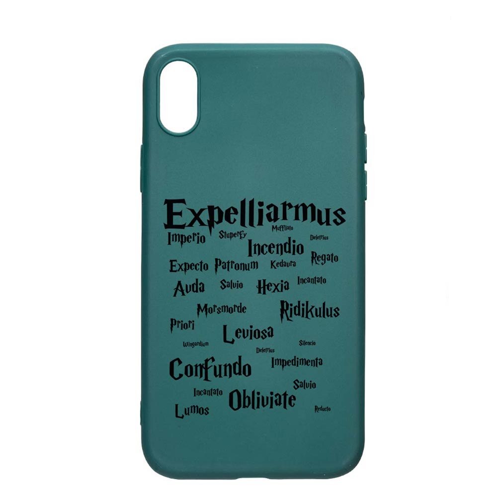 Husa Silicon Compatibila cu Xiaomi Redmi 9A, Harry Potter Spells, rezistenta la uzura, anti-alunecare, ForestGreen, FG865