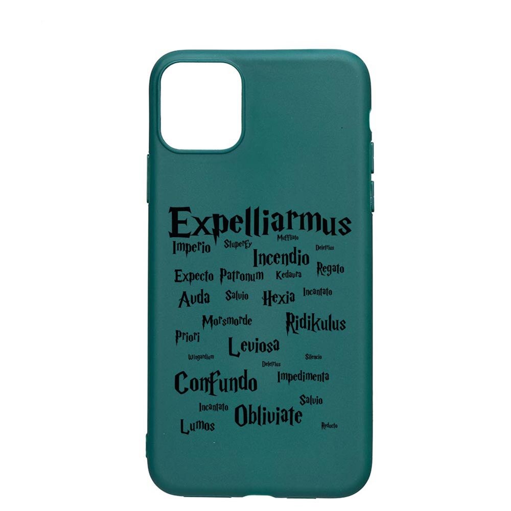 Husa Silicon Compatibila cu Samsung Galaxy A42 5G, Harry Potter Spells, rezistenta la uzura, anti-alunecare, ForestGreen, FG865