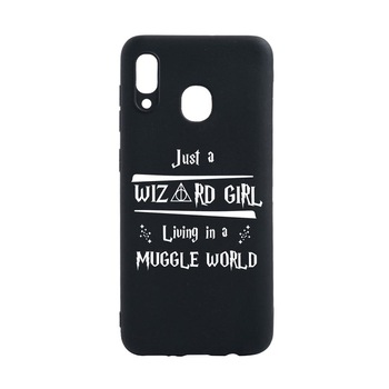Husa Silicon Compatibila Cu Samsung Galaxy A20, Wizard Girl, rezistenta la uzura, anti-alunecare, B861 Husa Silicon Compatibila Cu Samsung Galaxy A20, Wizard Girl, rezistenta la uzura, anti-alunecare, B861