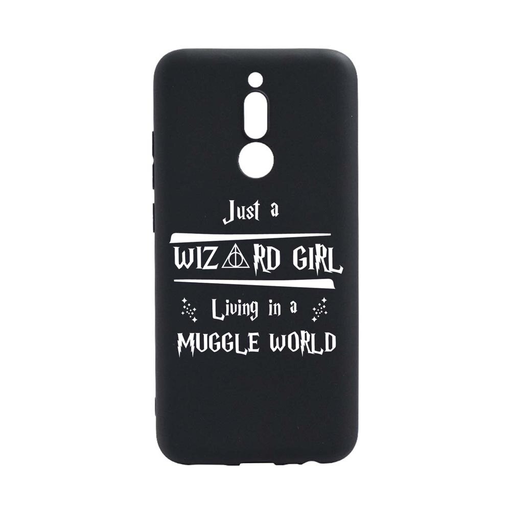 Husa Silicon Compatibila Cu Xiaomi Redmi 8, Wizard Girl, rezistenta la uzura, anti-alunecare, B861