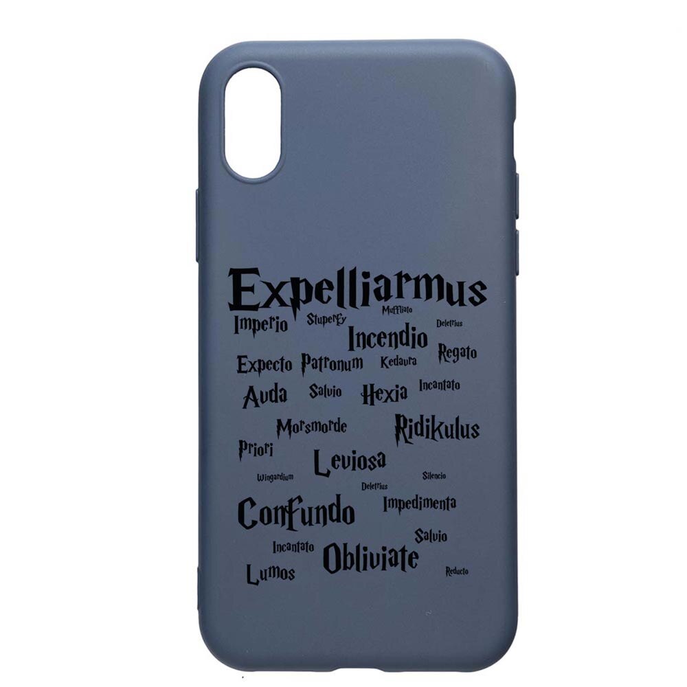 Husa Silicon Compatibila Cu Apple iPhone XR, Harry Potter Spells, rezistenta la uzura, anti-alunecare, AlaskanBlue, AB865