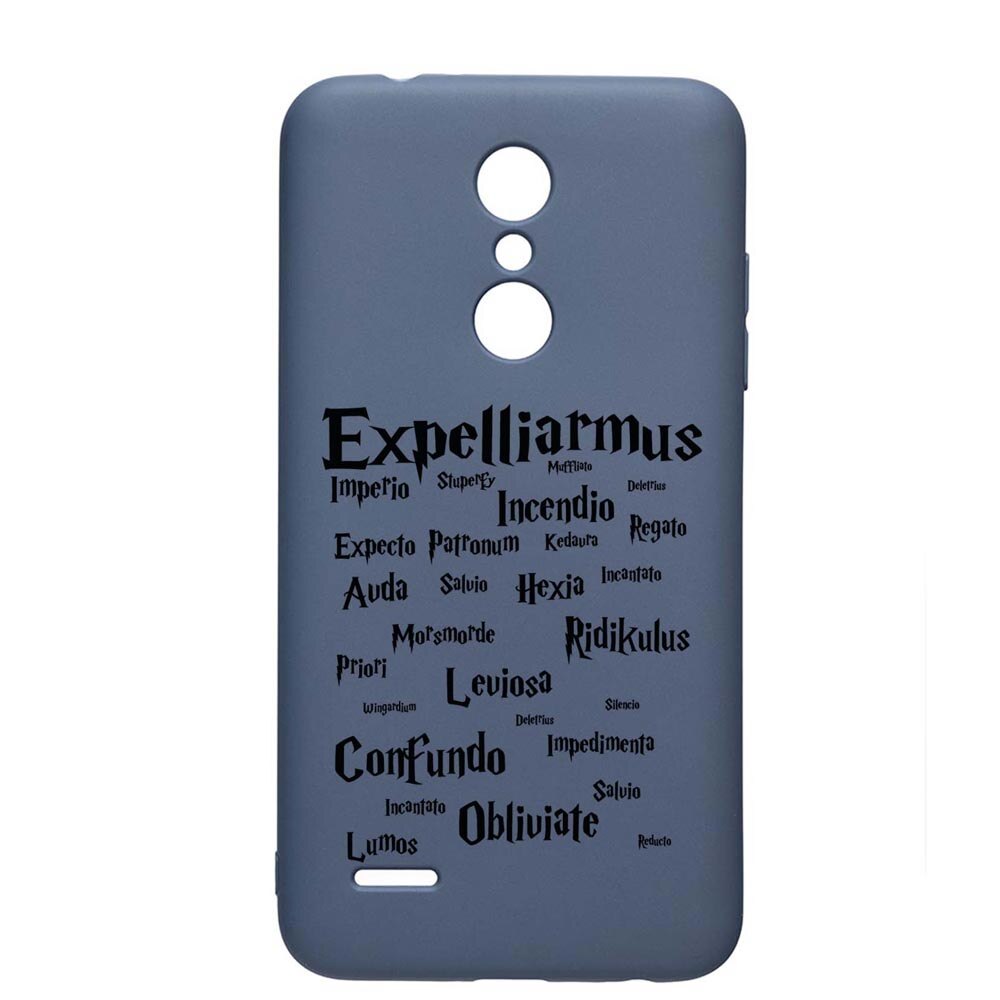 Husa Silicon Compatibila Cu LG K11 / K11 Plus / K10 2018, Harry Potter Spells, rezistenta la uzura, anti-alunecare, AlaskanBlue, AB865