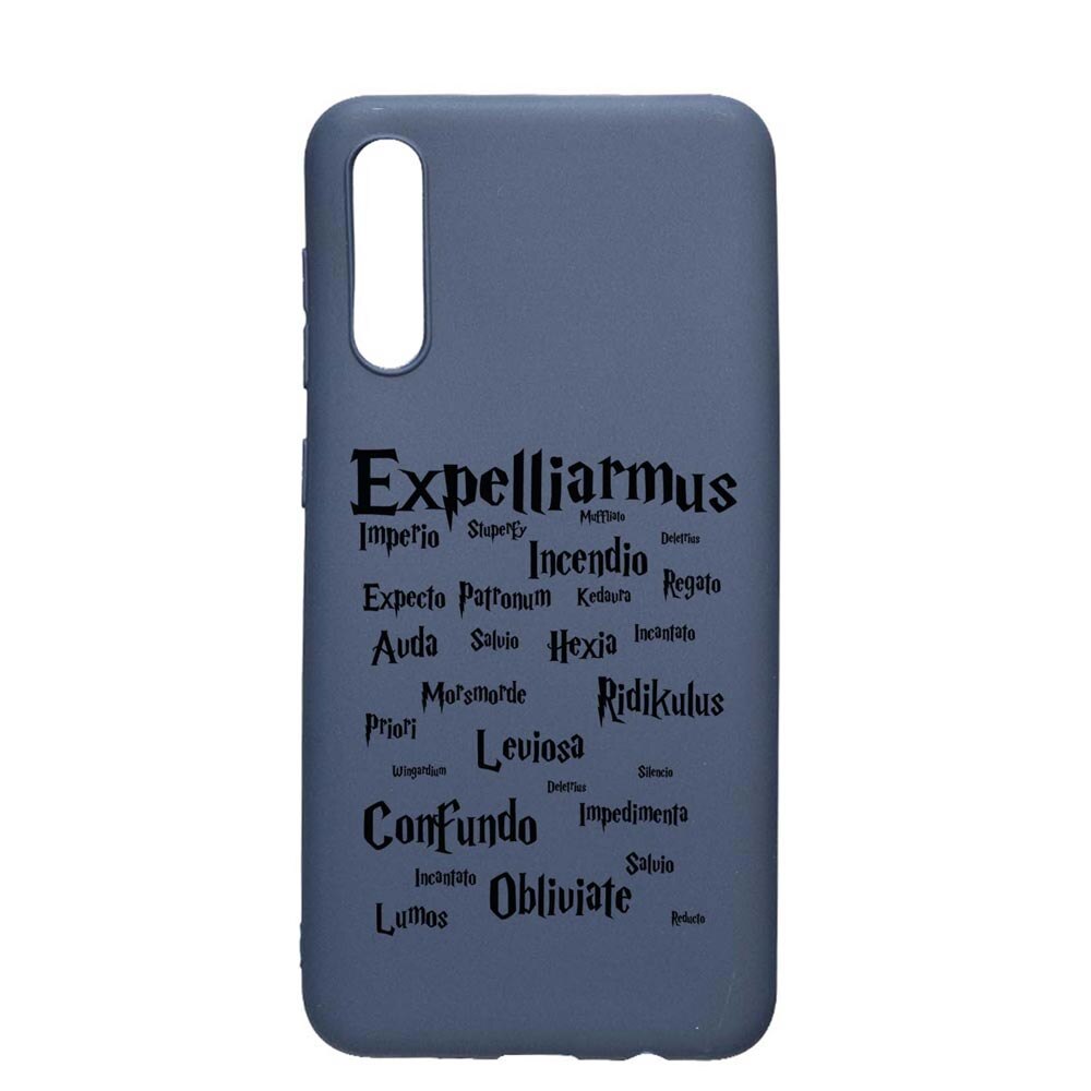 Husa Silicon Compatibila Cu Samsung Galaxy A50, Harry Potter Spells, rezistenta la uzura, anti-alunecare, AlaskanBlue, AB865