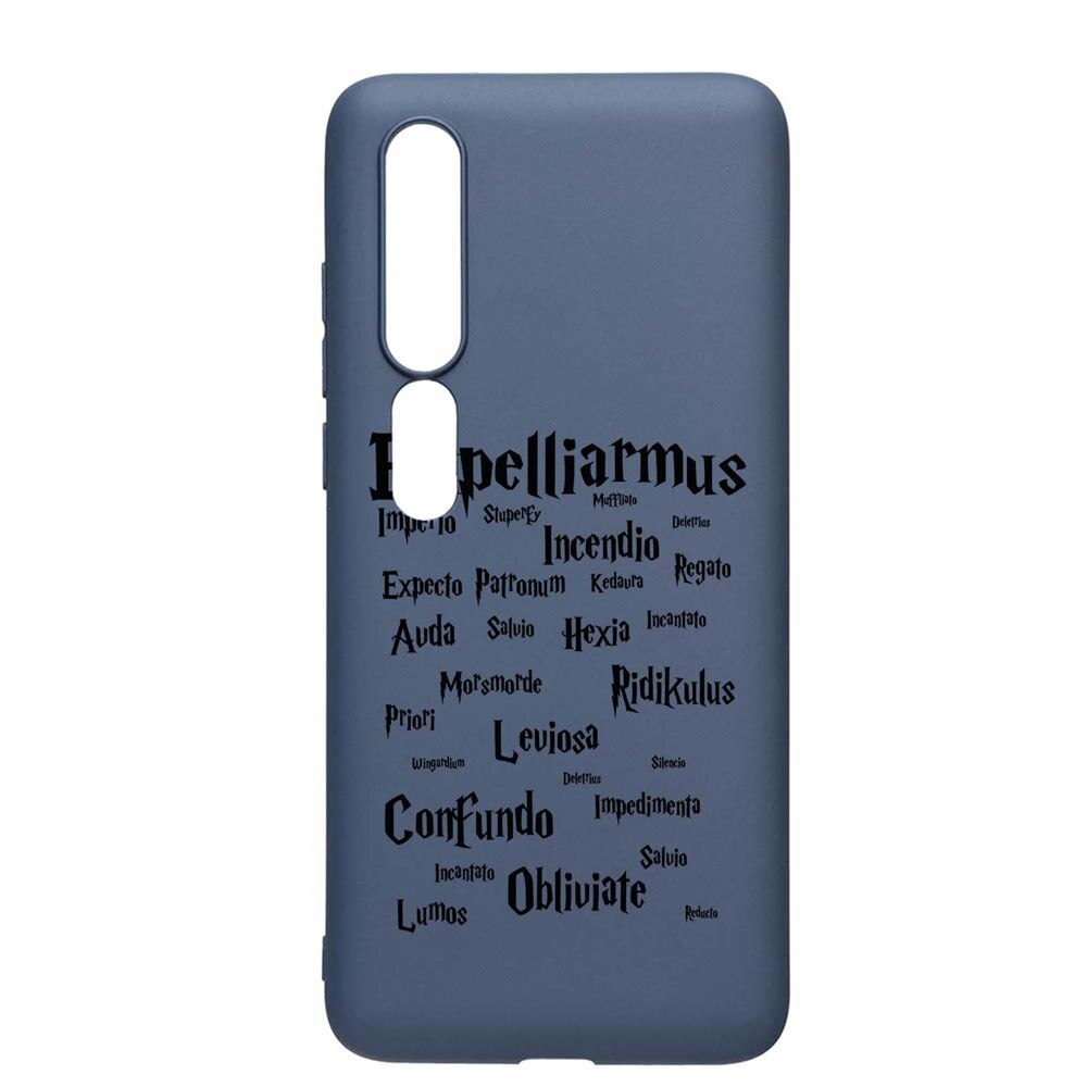 Husa Silicon Compatibila Cu Xiaomi Mi 10 / Mi 10 Pro, Harry Potter Spells, rezistenta la uzura, anti-alunecare, AlaskanBlue, AB865