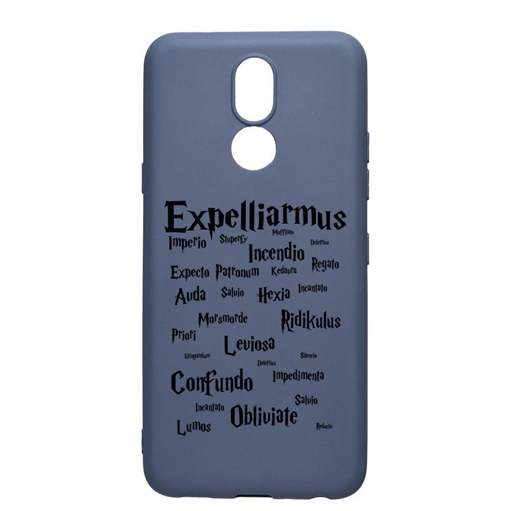 Husa Silicon Compatibila Cu Xiaomi LG K40, Harry Potter Spells, rezistenta la uzura, anti-alunecare, AlaskanBlue, AB865