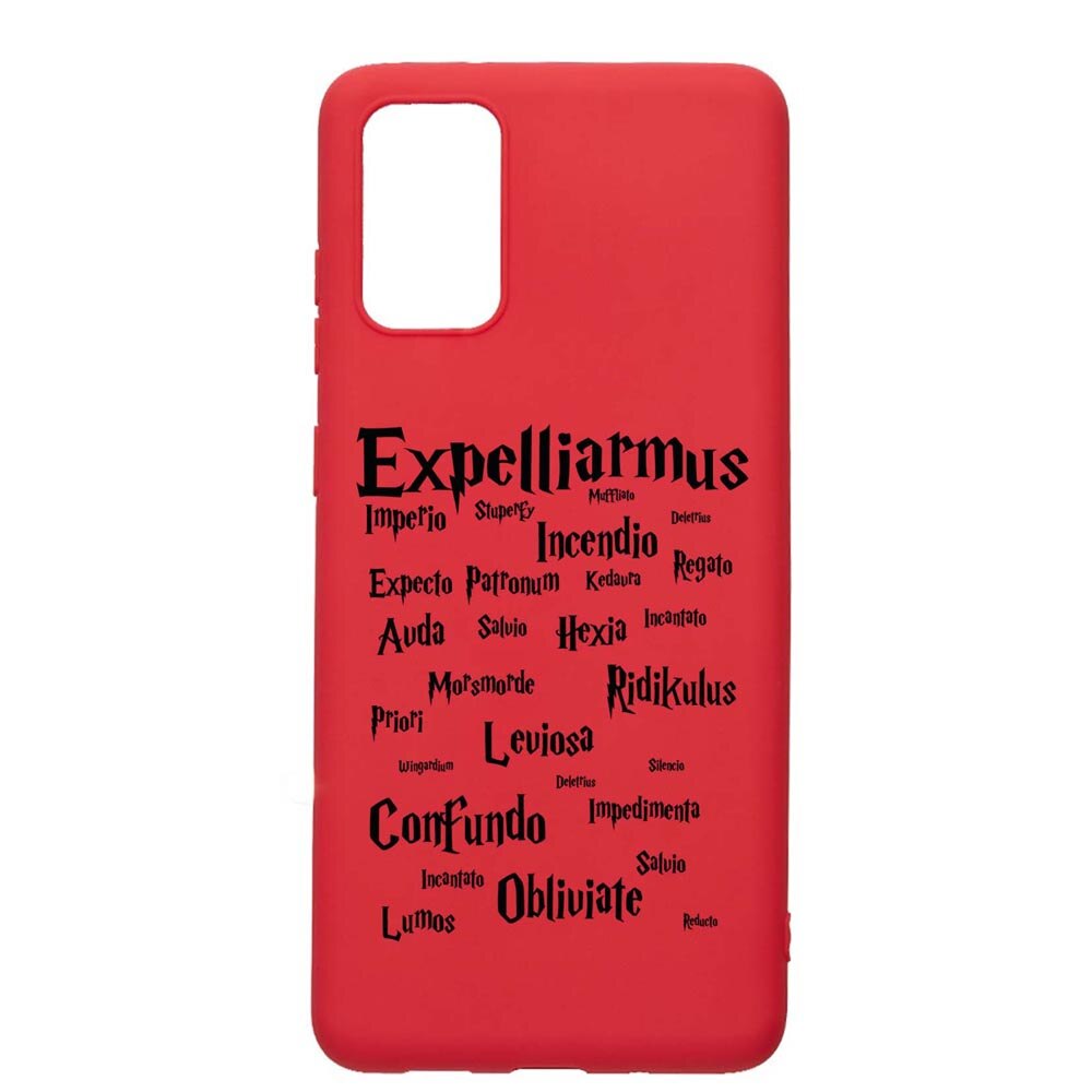 Husa Silicon Compatibila Cu Samsung Galaxy S20 Plus, Harry Potter Spells, rezistenta la uzura, anti-alunecare, Red, R865