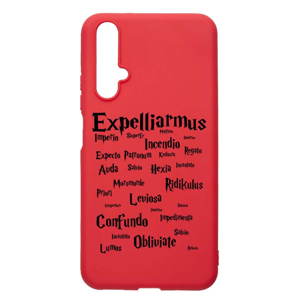 Husa Silicon Compatibila Cu Huawei Nova 5T, Harry Potter Spells, rezistenta la uzura, anti-alunecare, Red, R865
