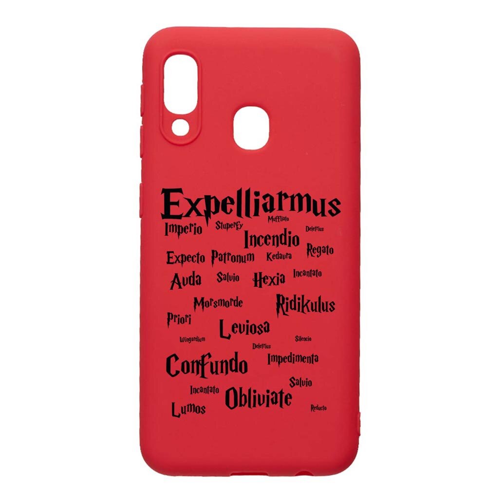 Husa Silicon Compatibila Cu Samsung Galaxy A20e, Harry Potter Spells, rezistenta la uzura, anti-alunecare, Red, R865