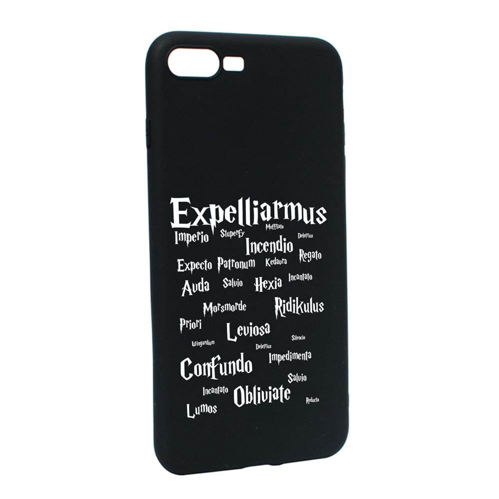 Husa Silicon Compatibila Cu Apple iPhone 7 Plus / 8 Plus, Harry Potter Spells, rezistenta la uzura, anti-alunecare, B865