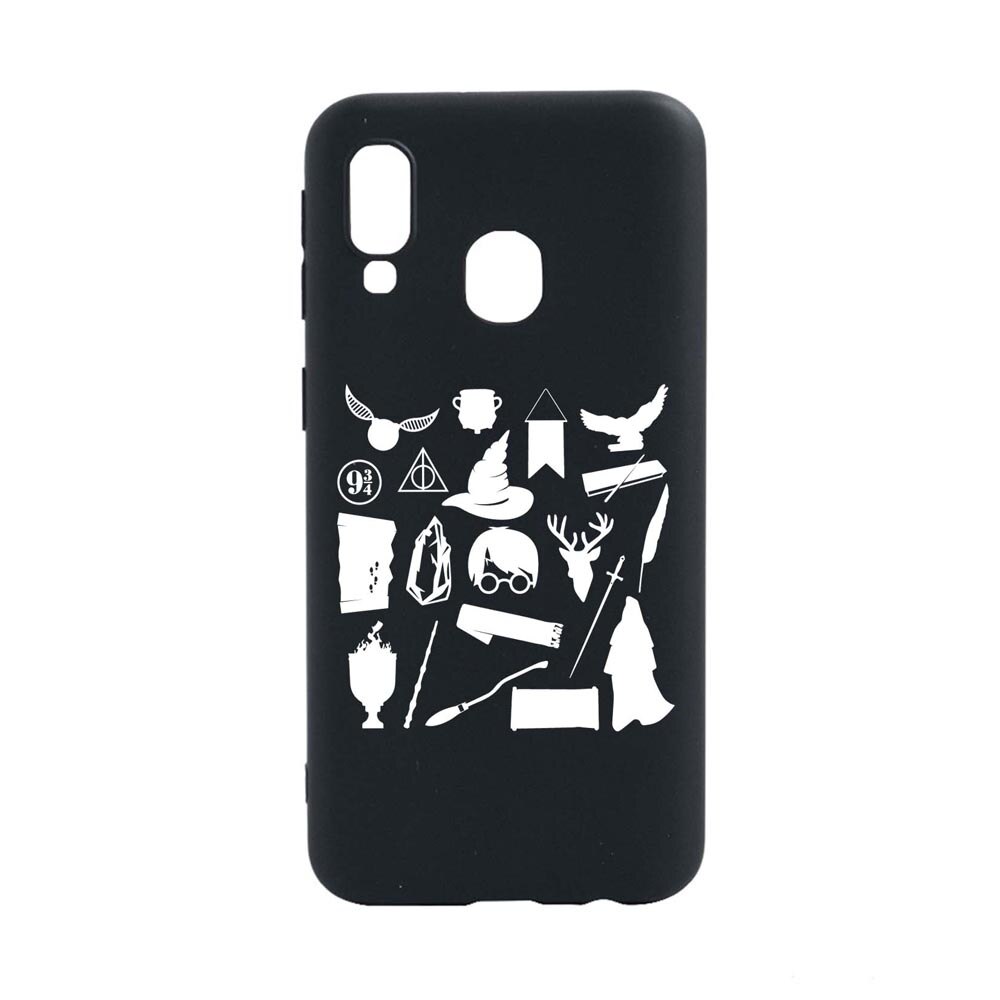 Husa Silicon Compatibila Cu Huawei P Smart 2019 / Honor 10 Lite, Harry Potter Symbols, rezistenta la uzura, anti-alunecare, B866