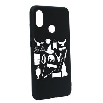 Husa Silicon Compatibila Cu Xiaomi Mi 8, Harry Potter Symbols, rezistenta la uzura, anti-alunecare, B866 Husa Silicon Compatibila Cu Xiaomi Mi 8, Harry Potter Symbols, rezistenta la uzura, anti-alunecare, B866