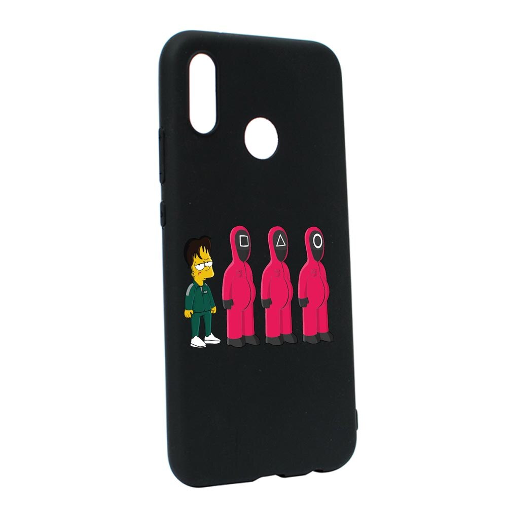 Husa Silicon Compatibila Cu Huawei P20 Lite, Squid Game - Simpson, rezistenta la uzura, anti-alunecare, B842