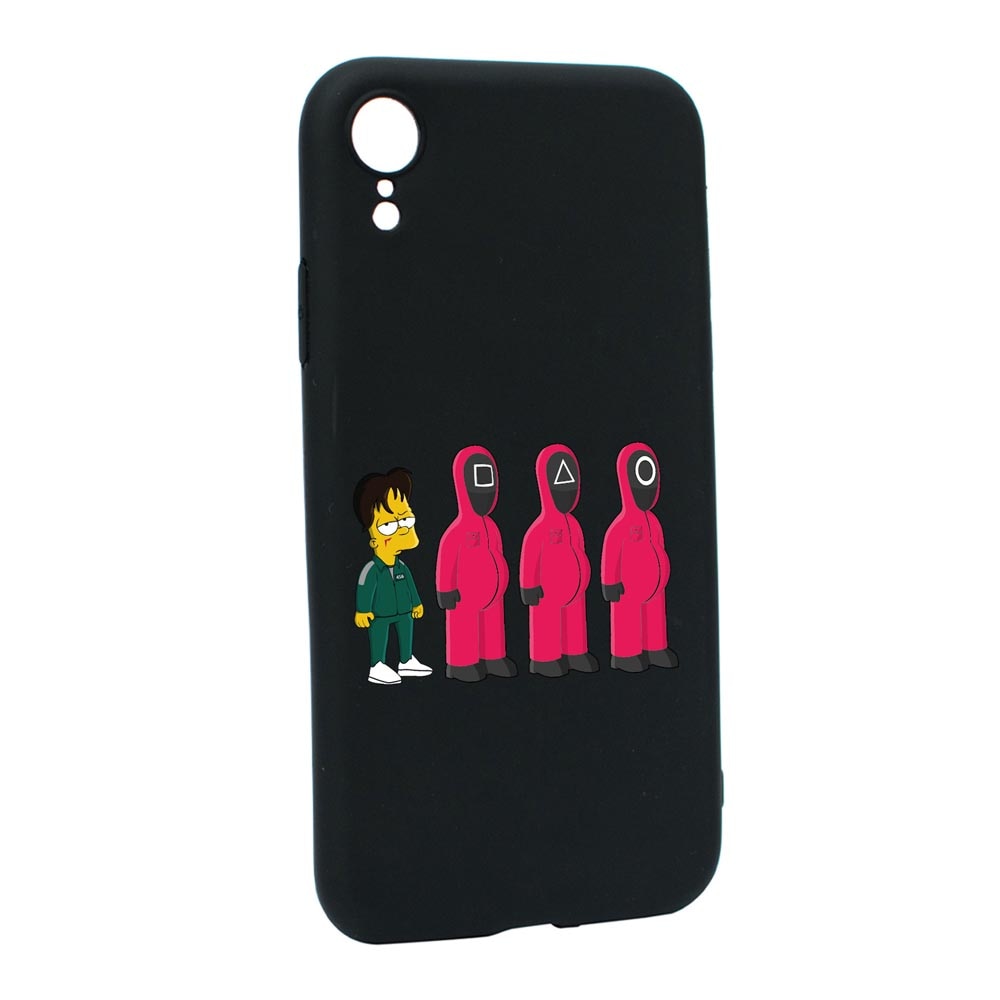 Husa Silicon Compatibila Cu Apple iPhone XR, Squid Game - Simpson, rezistenta la uzura, anti-alunecare, B842