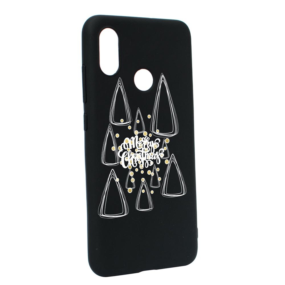 Husa Silicon Compatibila Cu Xiaomi Mi A2 Lite / Redmi 6 Pro, Minimalist Merry Christmas, rezistenta la uzura, anti-alunecare, B870