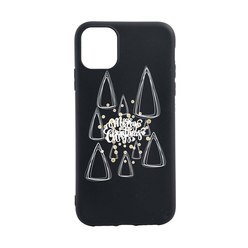 Husa Silicon Compatibila Cu Apple iPhone 13 Mini, Minimalist Merry Christmas, rezistenta la uzura, anti-alunecare, B870