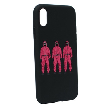 Husa Silicon Compatibila Cu Apple iPhone XS / X, Squid Game - Soldier Mask, rezistenta la uzura, anti-alunecare, B845 Husa Silicon Compatibila Cu Apple iPhone XS / X, Squid Game - Soldier Mask, rezistenta la uzura, anti-alunecare, B845