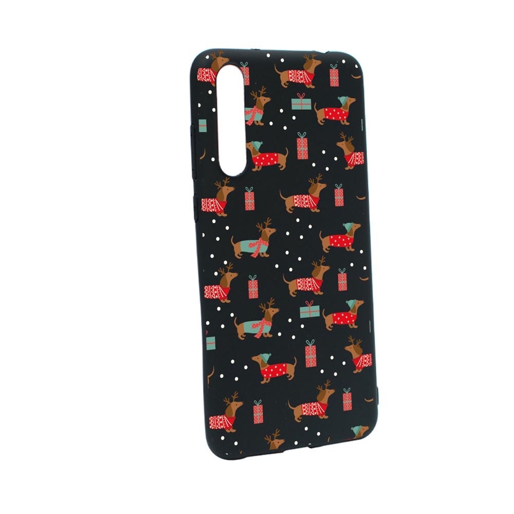 Husa Silicon Compatibila Cu Samsung Galaxy A70 / A70s, Dachshund Christmas, rezistenta la uzura, anti-alunecare, B871